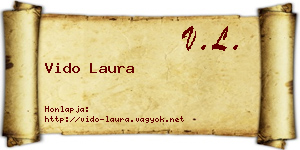 Vido Laura névjegykártya